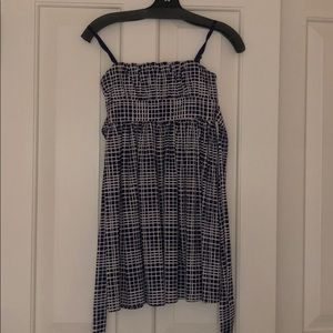 Kids blue and white dress